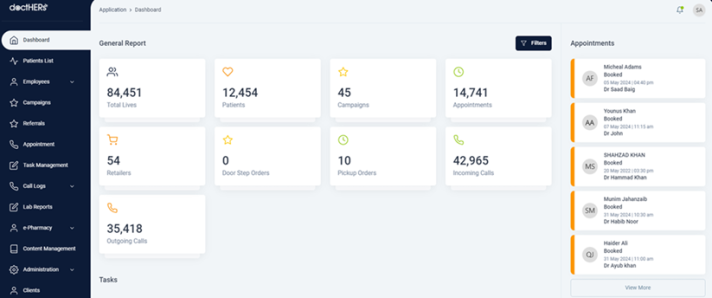 DoctHers project screenshot