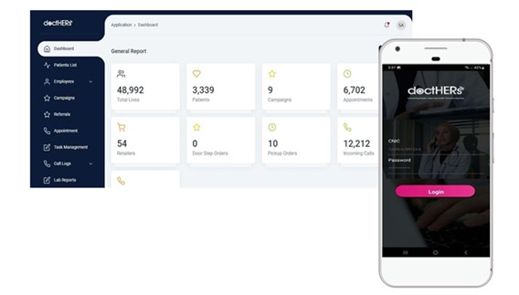 DoctHers mobile app screenshot