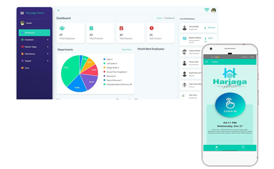 Harjaga Hazir mobile app screenshot